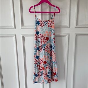 Girls Size L(10/12) Cat & Jack Star Print Spaghetti-Strap Dress